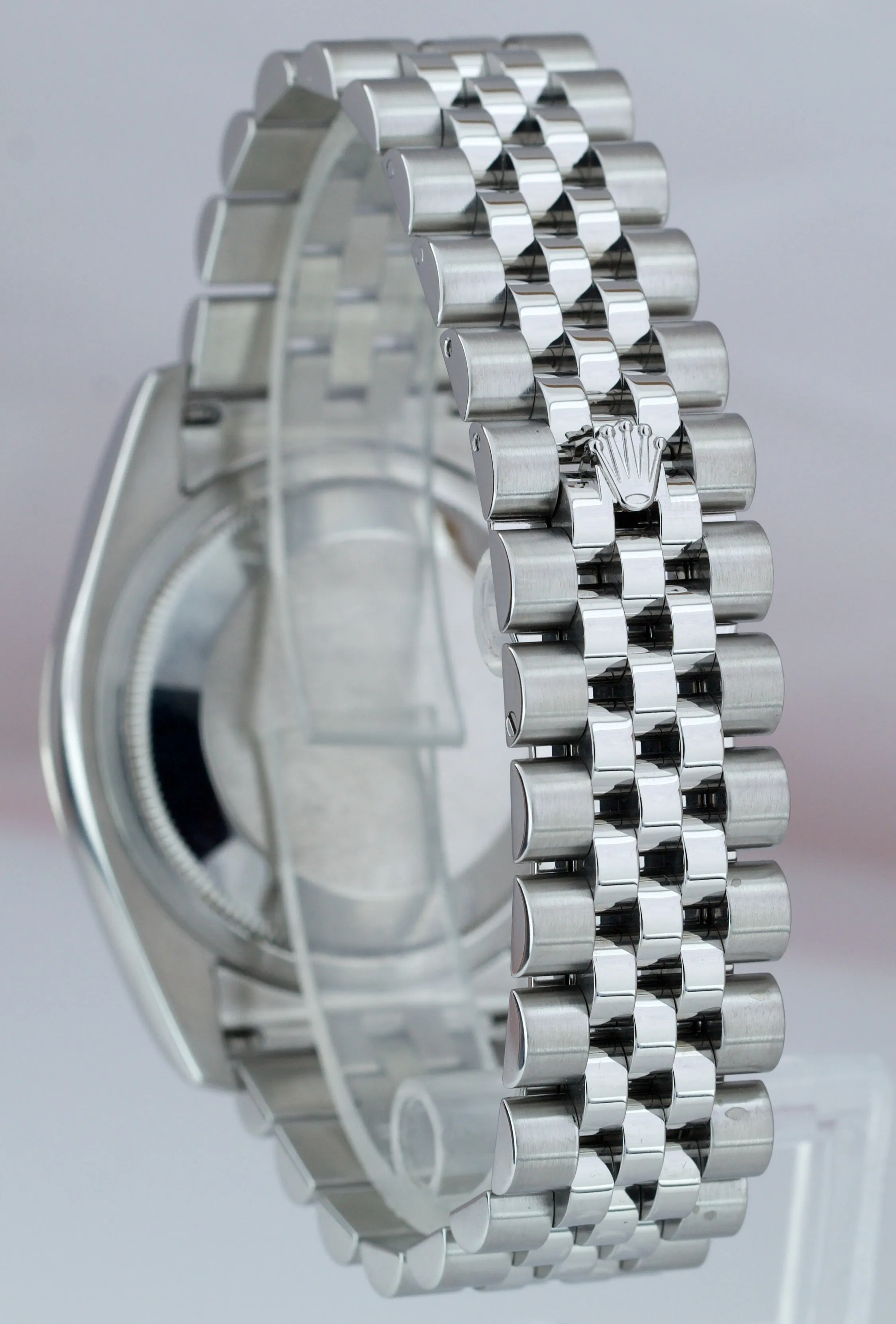 MINT Rolex DateJust 116264 Turn-O-Graph 36mm Thunderbird White Jubilee Watch