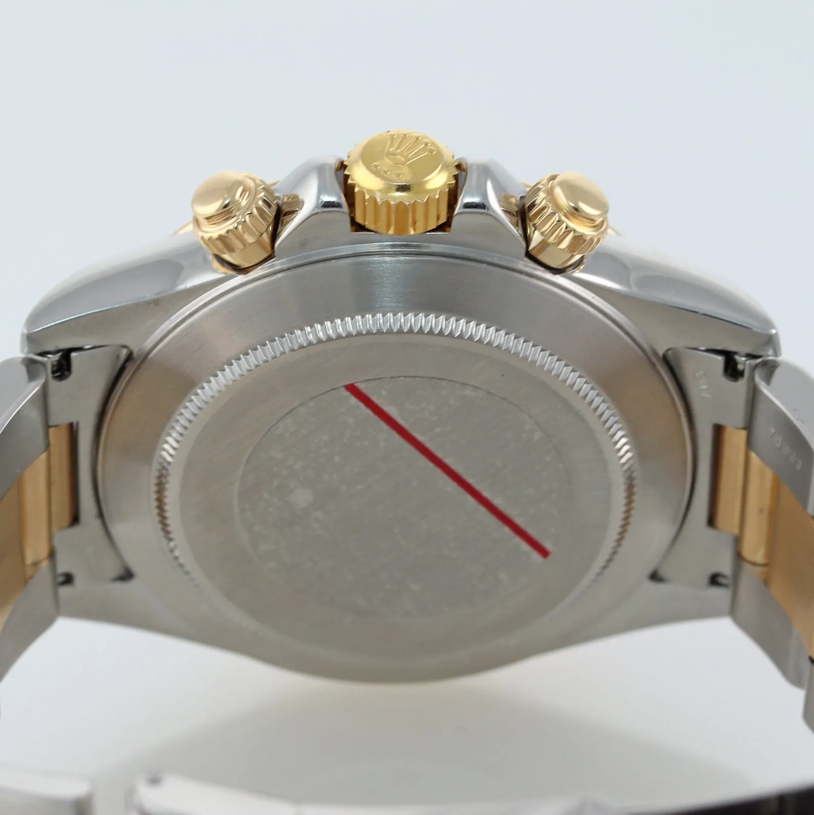MINT Rolex Daytona 16523 Zenith Two Tone 18 Yellow Gold White Tritium Dial