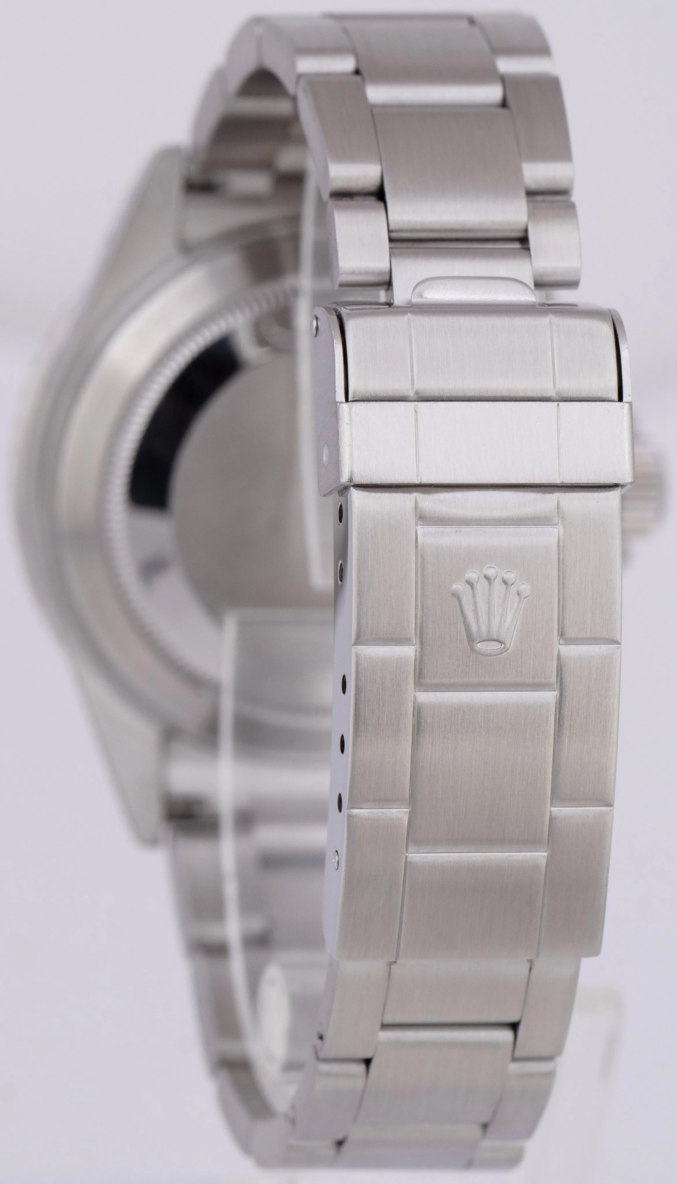 MINT Rolex Submariner Date Black Steel NO-HOLES SEL Automatic Oyster Watch 16610
