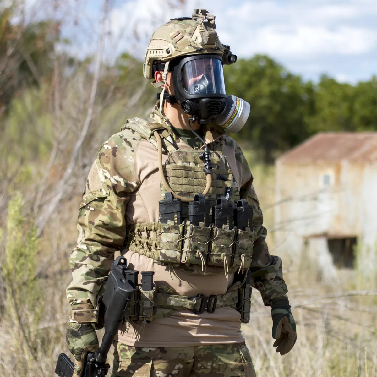 MIRA Safety CM-6M Tactical Gas Mask Full-Face Respirator for CBRN Defense