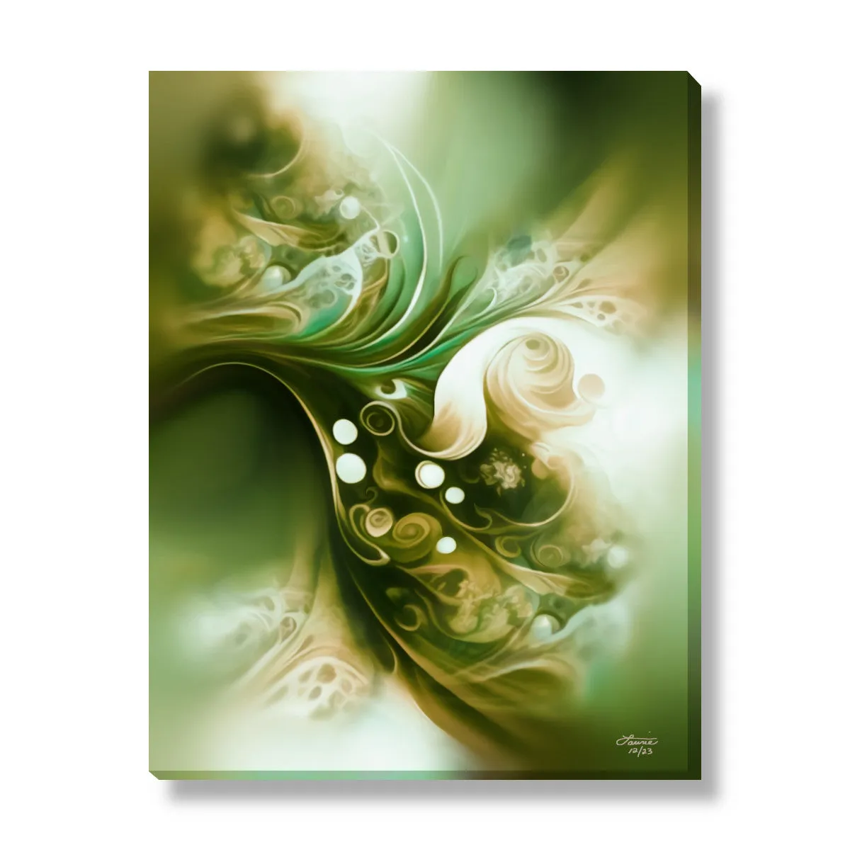 Modern Abstract Art Print in Earth Tones With Symbolism and Meaning - "Moss and Mist"