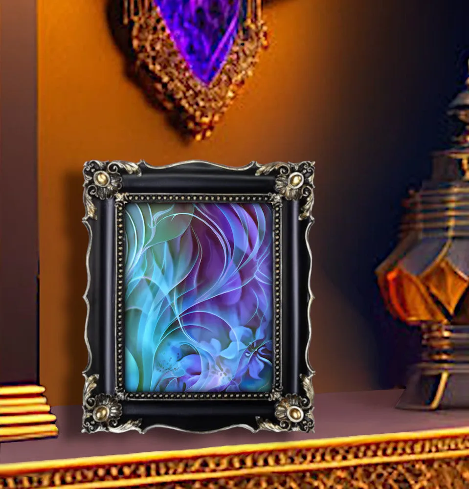 Modern Abstract Art Print in Purples and Blues, Contemporary Artwork Home Decor - "Natural Flow"