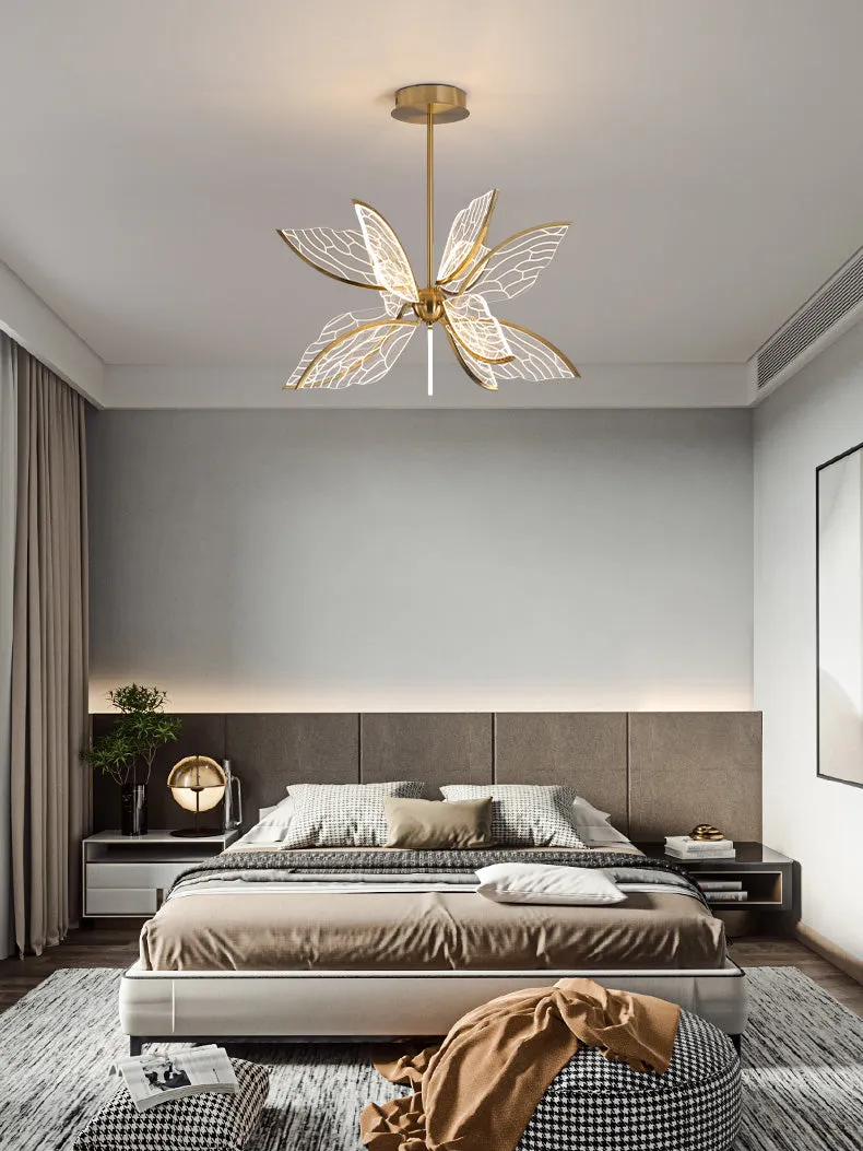 Modern Butterfly LED Chandelier with Acrylics