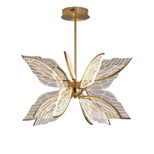 Modern Butterfly LED Chandelier with Acrylics