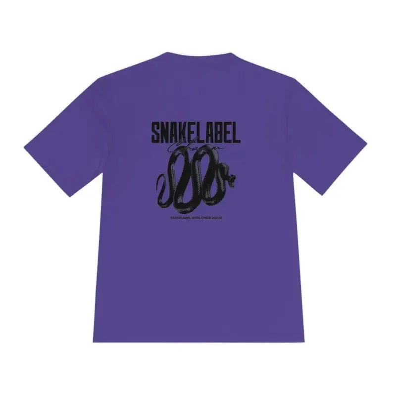 Moisture Wicking Athletic snake Tee - Lightweight Breathable Performance Shirt with PosiCharge® Technology and Set-in Sleeves