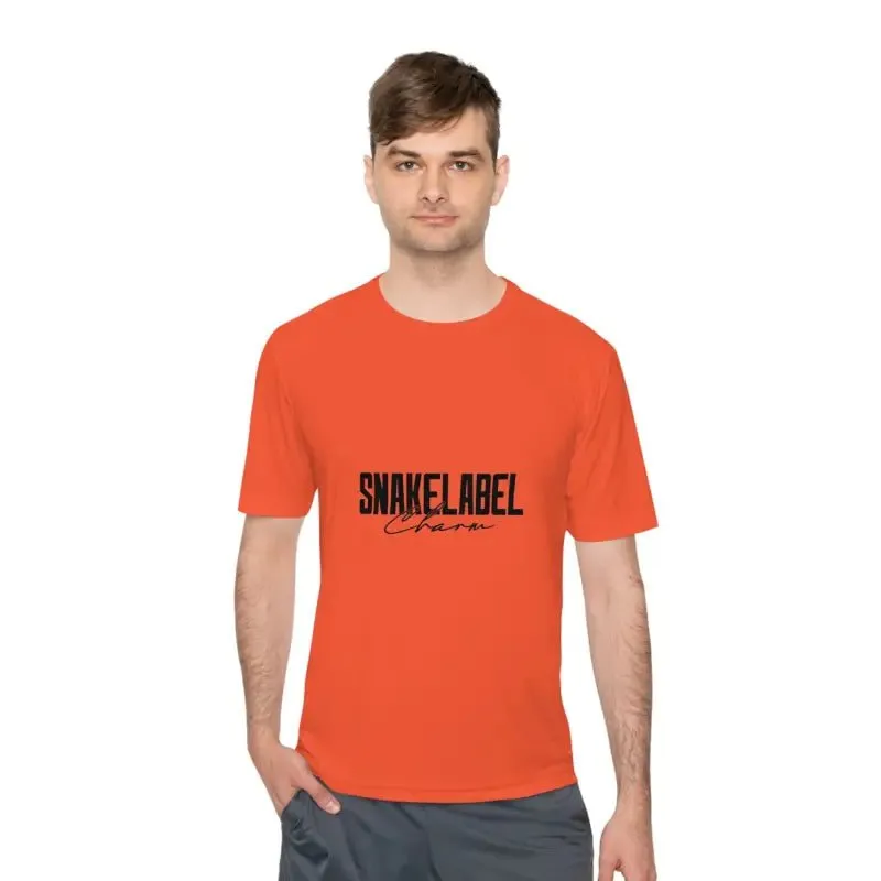 Moisture Wicking Athletic snake Tee - Lightweight Breathable Performance Shirt with PosiCharge® Technology and Set-in Sleeves