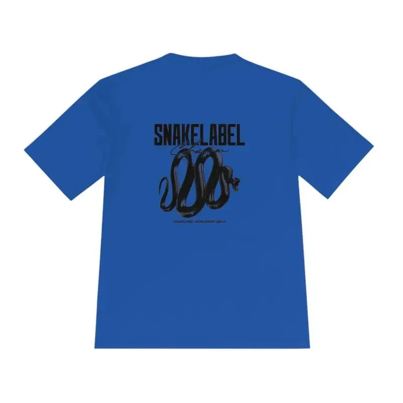 Moisture Wicking Athletic snake Tee - Lightweight Breathable Performance Shirt with PosiCharge® Technology and Set-in Sleeves