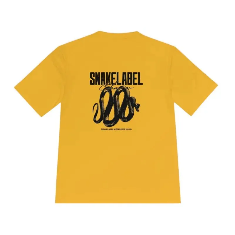 Moisture Wicking Athletic snake Tee - Lightweight Breathable Performance Shirt with PosiCharge® Technology and Set-in Sleeves