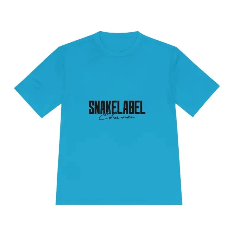 Moisture Wicking Athletic snake Tee - Lightweight Breathable Performance Shirt with PosiCharge® Technology and Set-in Sleeves