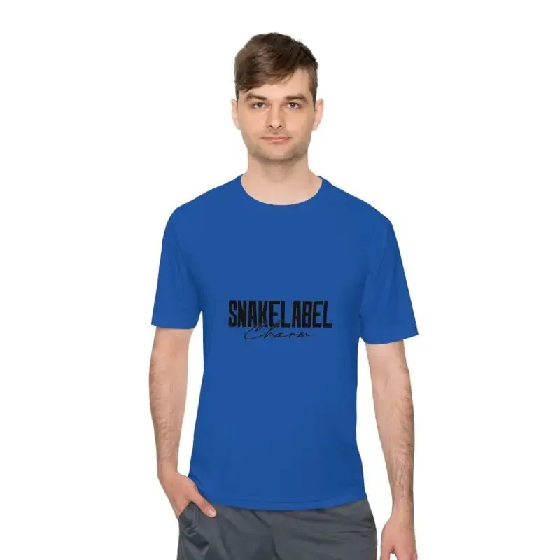 Moisture Wicking Athletic snake Tee - Lightweight Breathable Performance Shirt with PosiCharge® Technology and Set-in Sleeves
