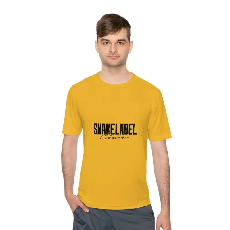 Moisture Wicking Athletic snake Tee - Lightweight Breathable Performance Shirt with PosiCharge® Technology and Set-in Sleeves
