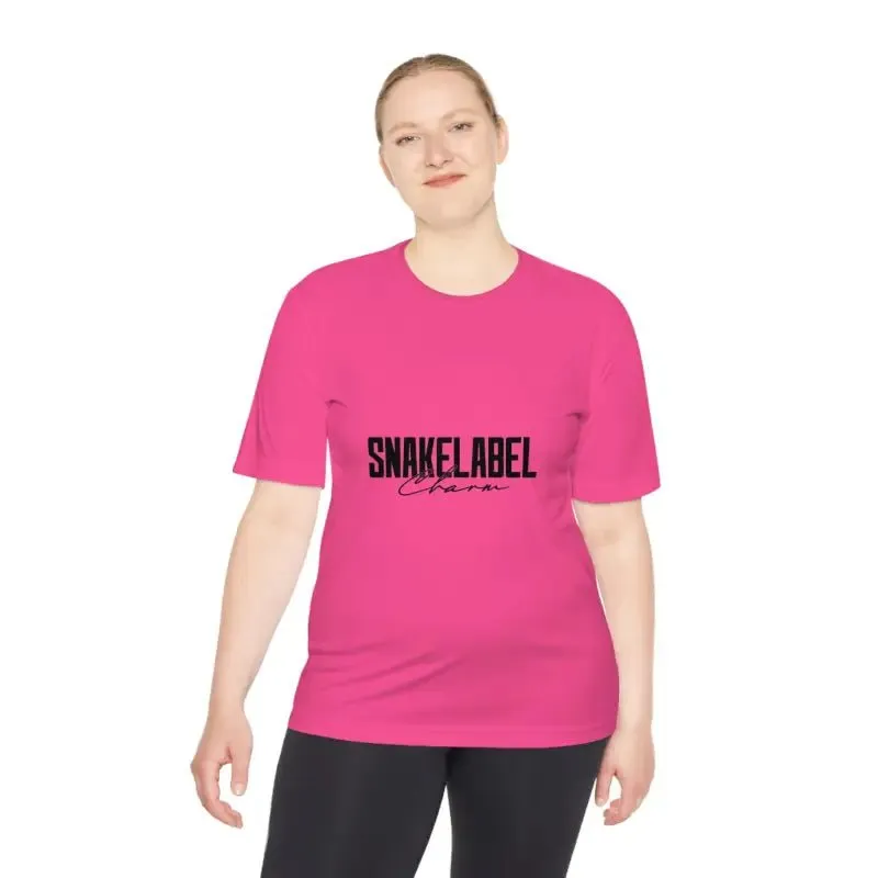 Moisture Wicking Athletic snake Tee - Lightweight Breathable Performance Shirt with PosiCharge® Technology and Set-in Sleeves