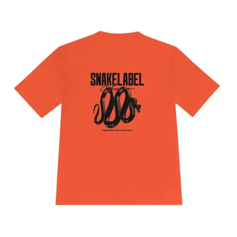Moisture Wicking Athletic snake Tee - Lightweight Breathable Performance Shirt with PosiCharge® Technology and Set-in Sleeves