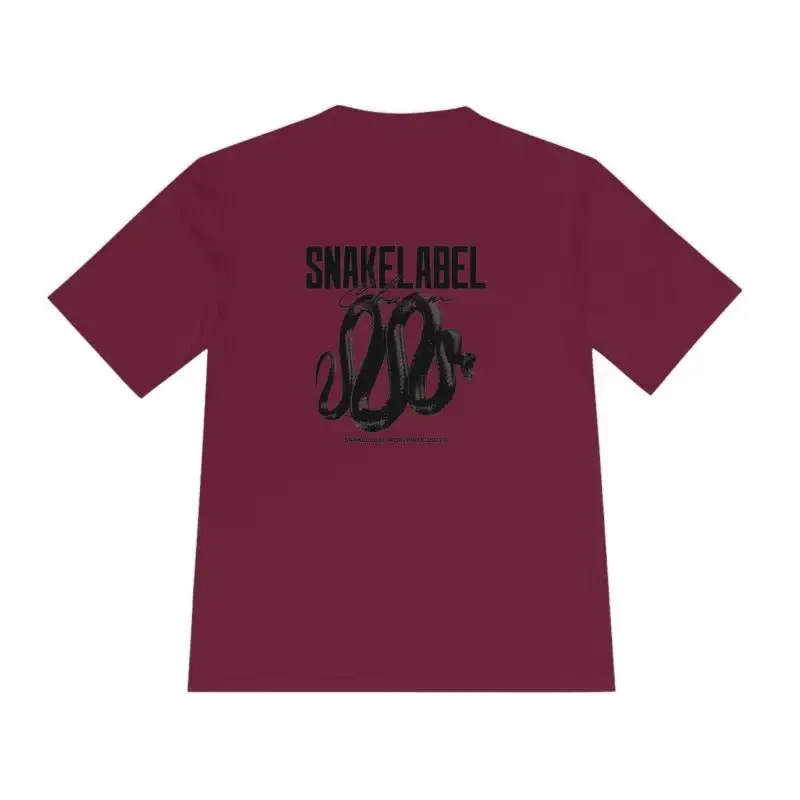 Moisture Wicking Athletic snake Tee - Lightweight Breathable Performance Shirt with PosiCharge® Technology and Set-in Sleeves