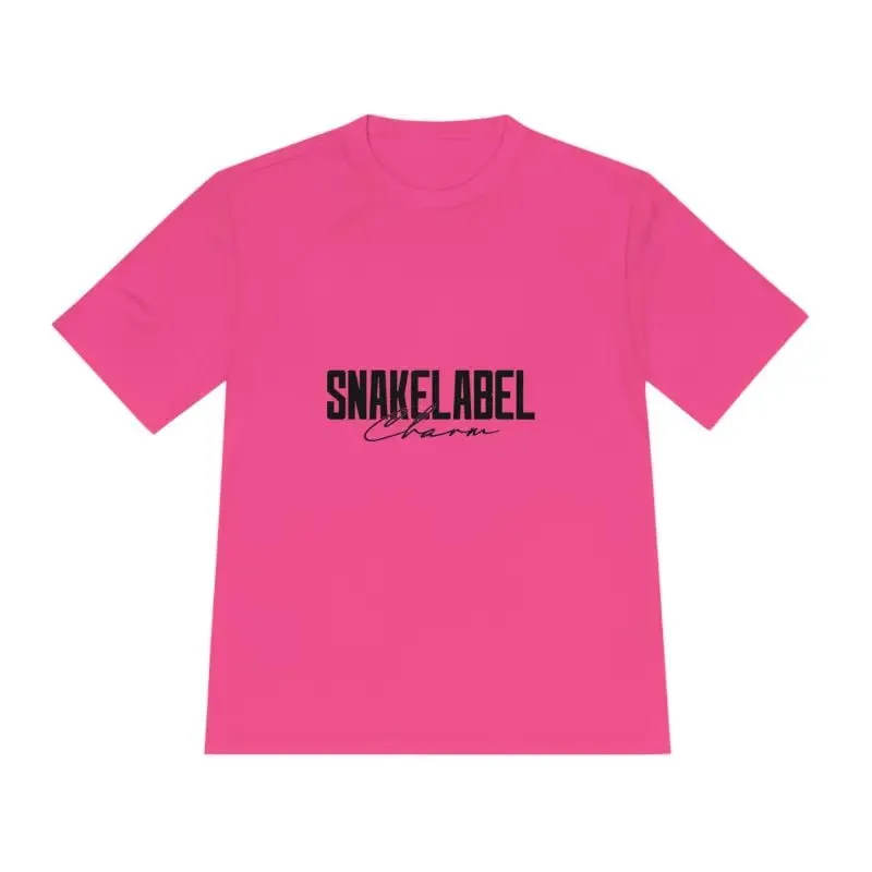 Moisture Wicking Athletic snake Tee - Lightweight Breathable Performance Shirt with PosiCharge® Technology and Set-in Sleeves