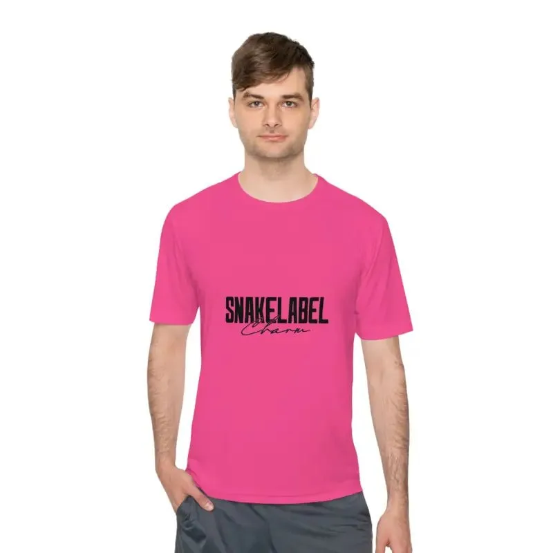 Moisture Wicking Athletic snake Tee - Lightweight Breathable Performance Shirt with PosiCharge® Technology and Set-in Sleeves
