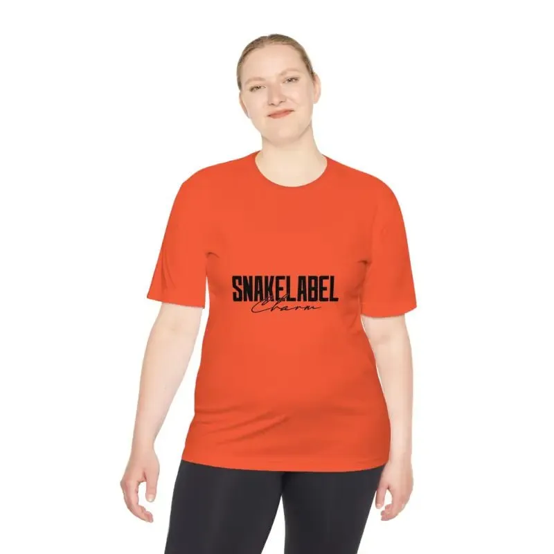 Moisture Wicking Athletic snake Tee - Lightweight Breathable Performance Shirt with PosiCharge® Technology and Set-in Sleeves