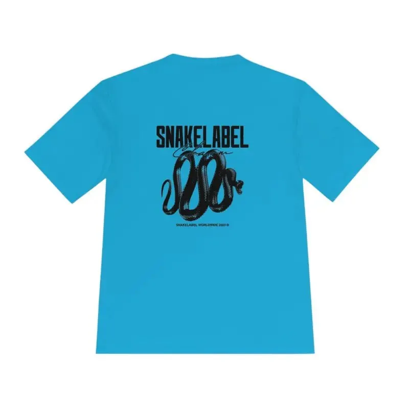 Moisture Wicking Athletic snake Tee - Lightweight Breathable Performance Shirt with PosiCharge® Technology and Set-in Sleeves