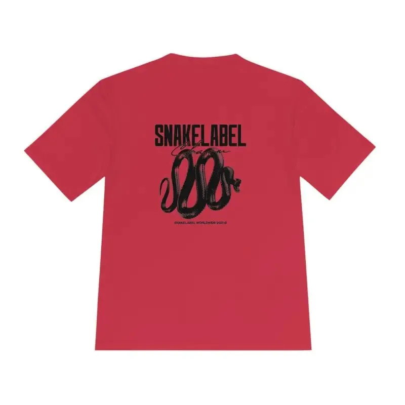 Moisture Wicking Athletic snake Tee - Lightweight Breathable Performance Shirt with PosiCharge® Technology and Set-in Sleeves