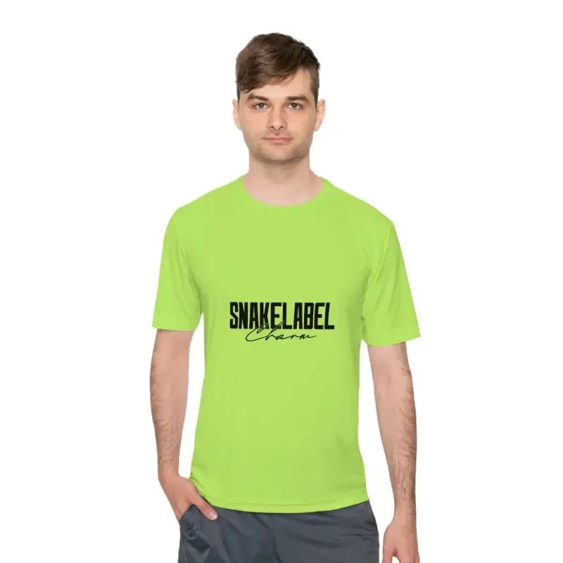 Moisture Wicking Athletic snake Tee - Lightweight Breathable Performance Shirt with PosiCharge® Technology and Set-in Sleeves