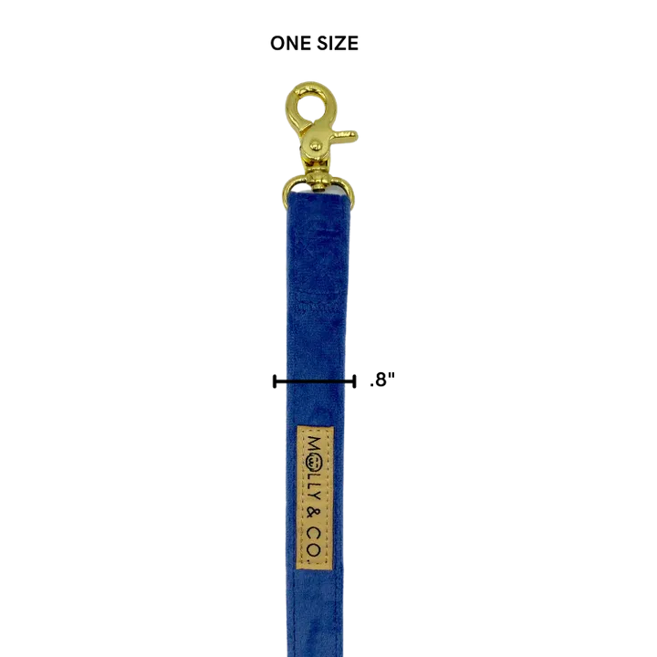 MOLLY & CO. - Leash- Blue Denim Velvet