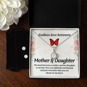 Mom Solitaire Jewelry Set-Endless love