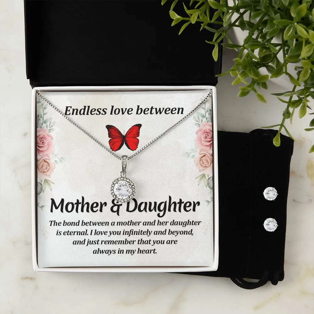 Mom Solitaire Jewelry Set-Endless love