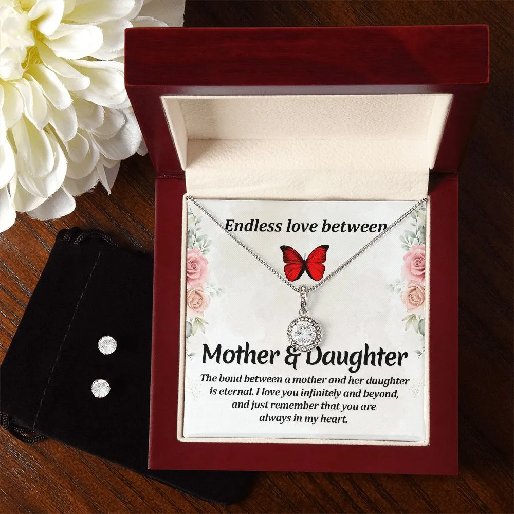 Mom Solitaire Jewelry Set-Endless love