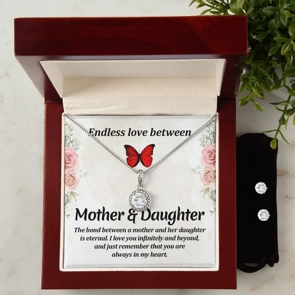 Mom Solitaire Jewelry Set-Endless love