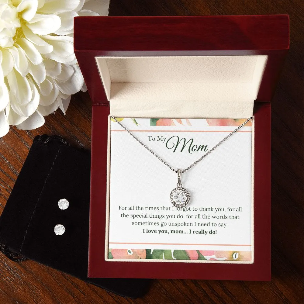 Mom Solitaire Jewelry Set-For all the times I forgot