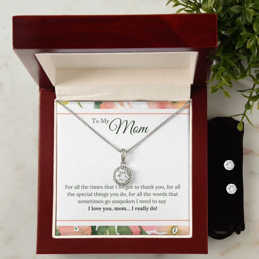 Mom Solitaire Jewelry Set-For all the times I forgot
