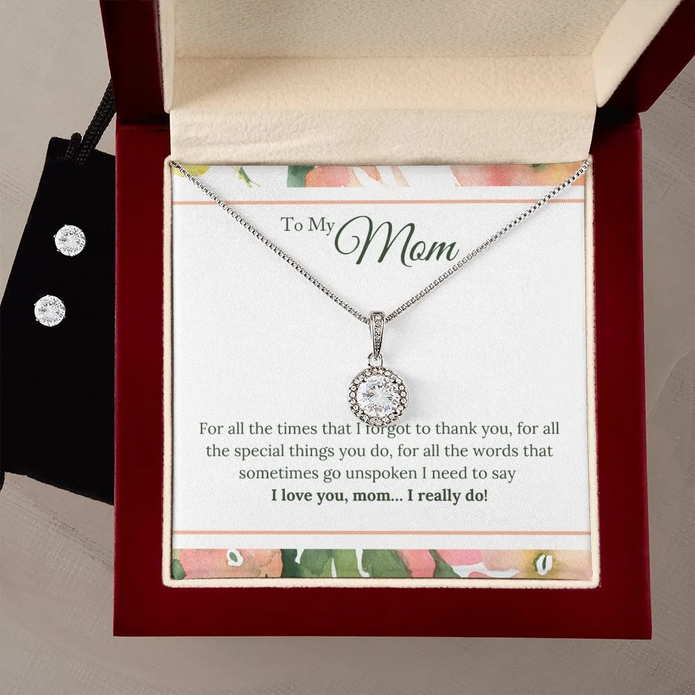Mom Solitaire Jewelry Set-For all the times I forgot