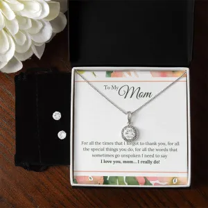 Mom Solitaire Jewelry Set-For all the times I forgot