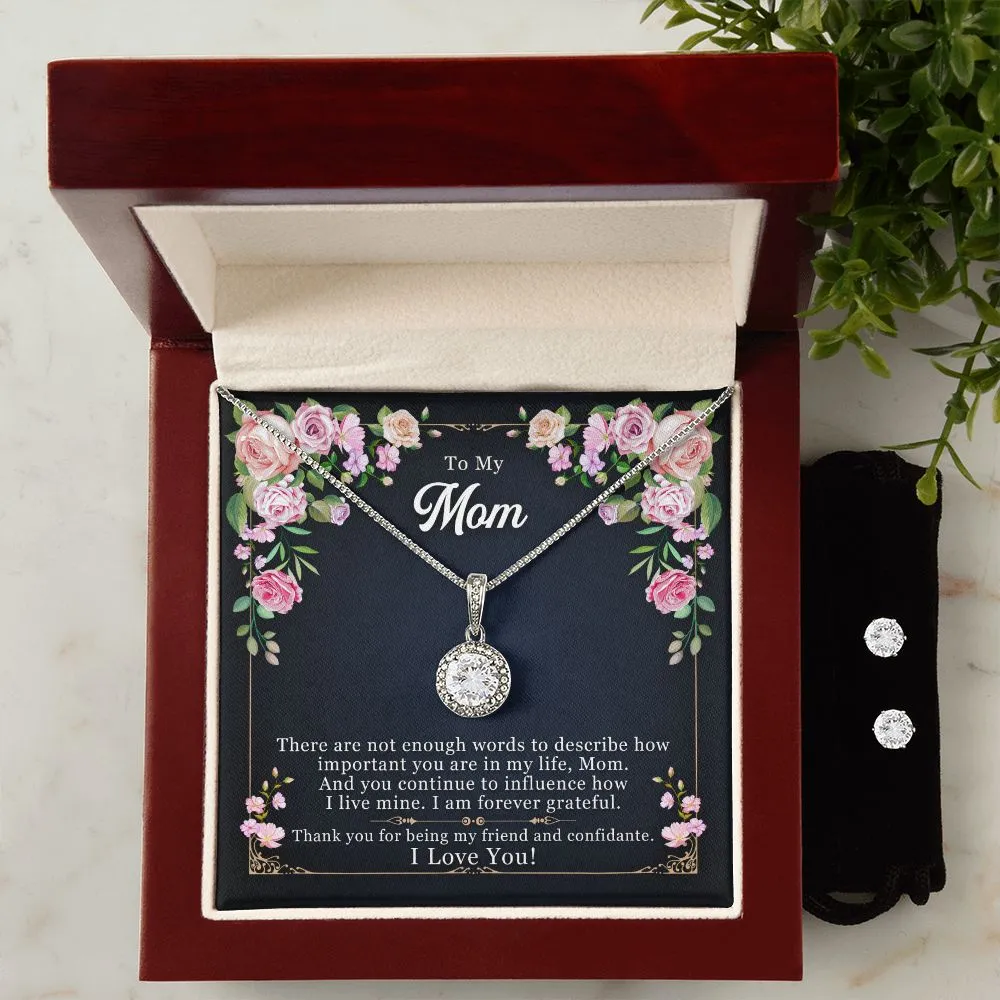 Mom Solitaire Jewelry Set-I am forever grateful