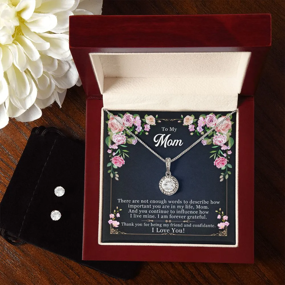Mom Solitaire Jewelry Set-I am forever grateful