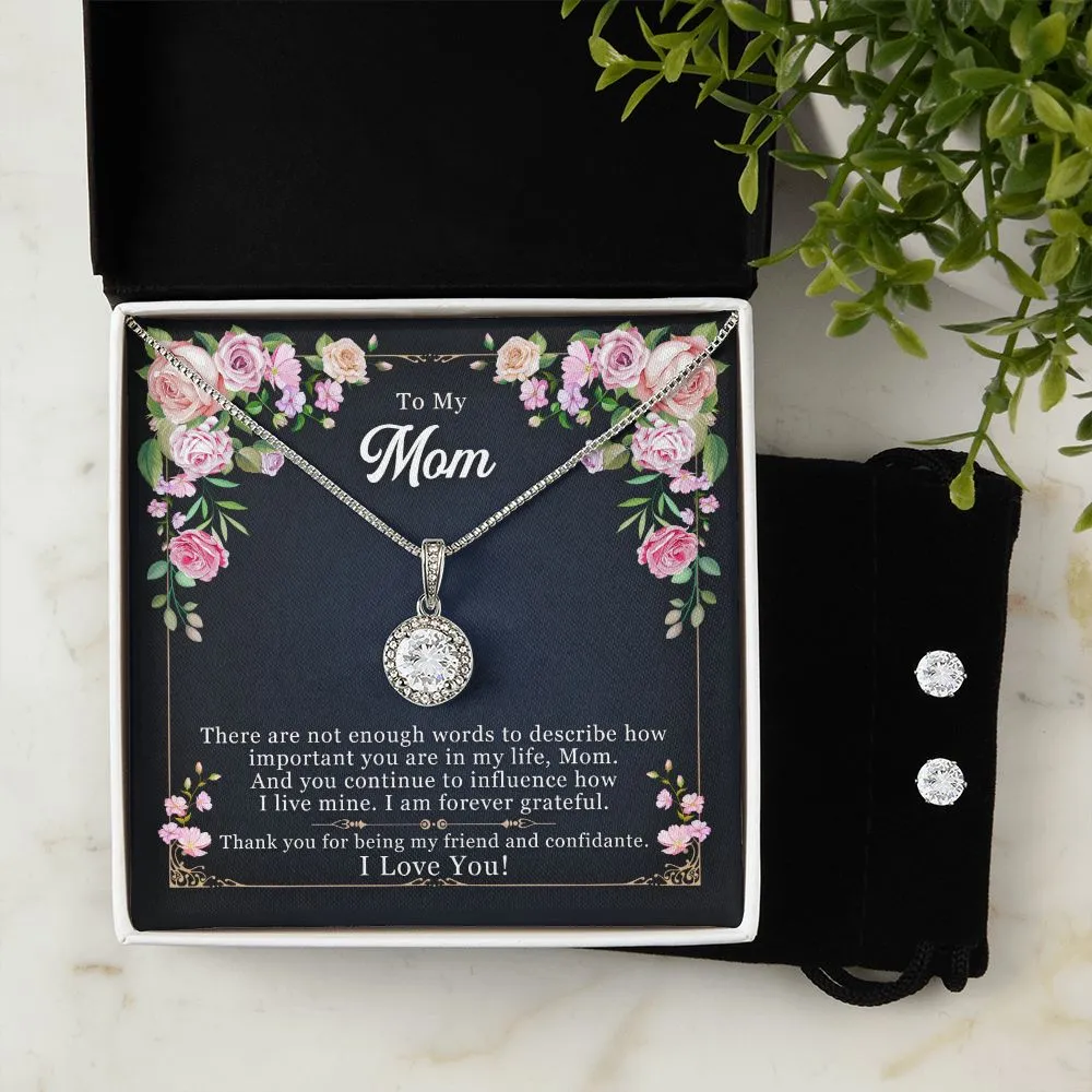 Mom Solitaire Jewelry Set-I am forever grateful