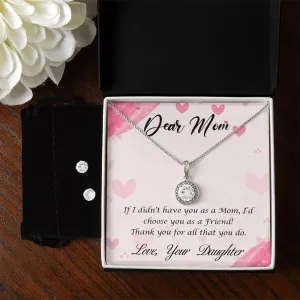 Mom Solitaire Jewelry Set-My mom and friend