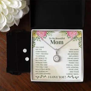Mom Solitaire Jewelry Set-Thank you for your love
