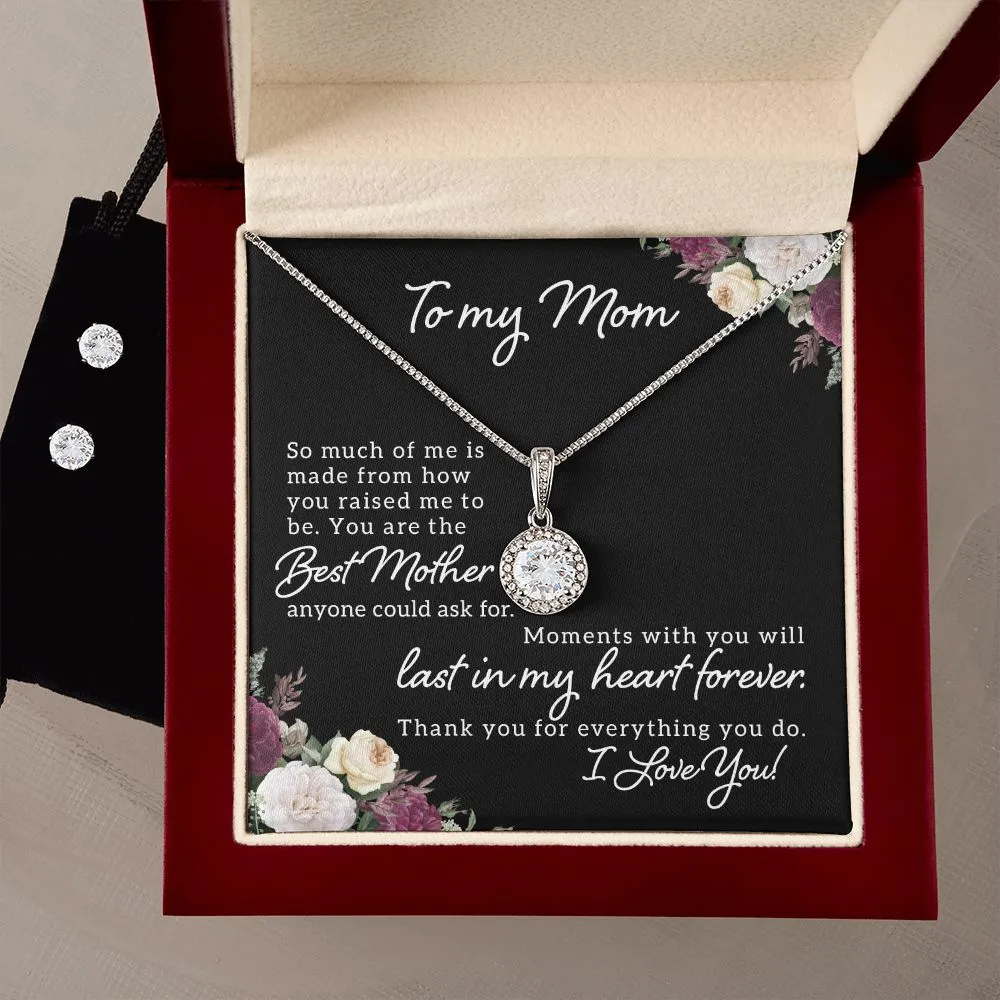 Mom Solitaire Jewelry Set-You are the best Mother