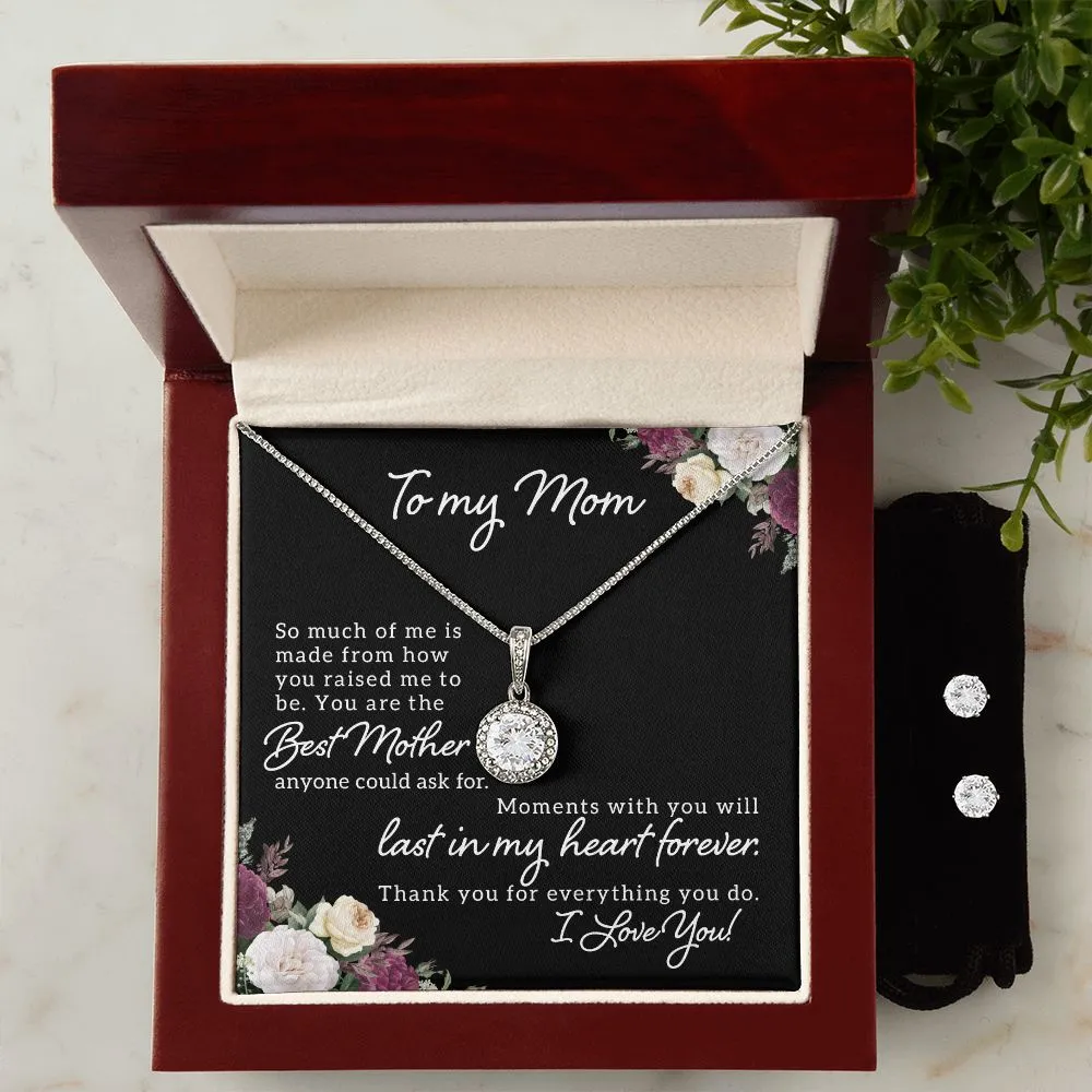 Mom Solitaire Jewelry Set-You are the best Mother