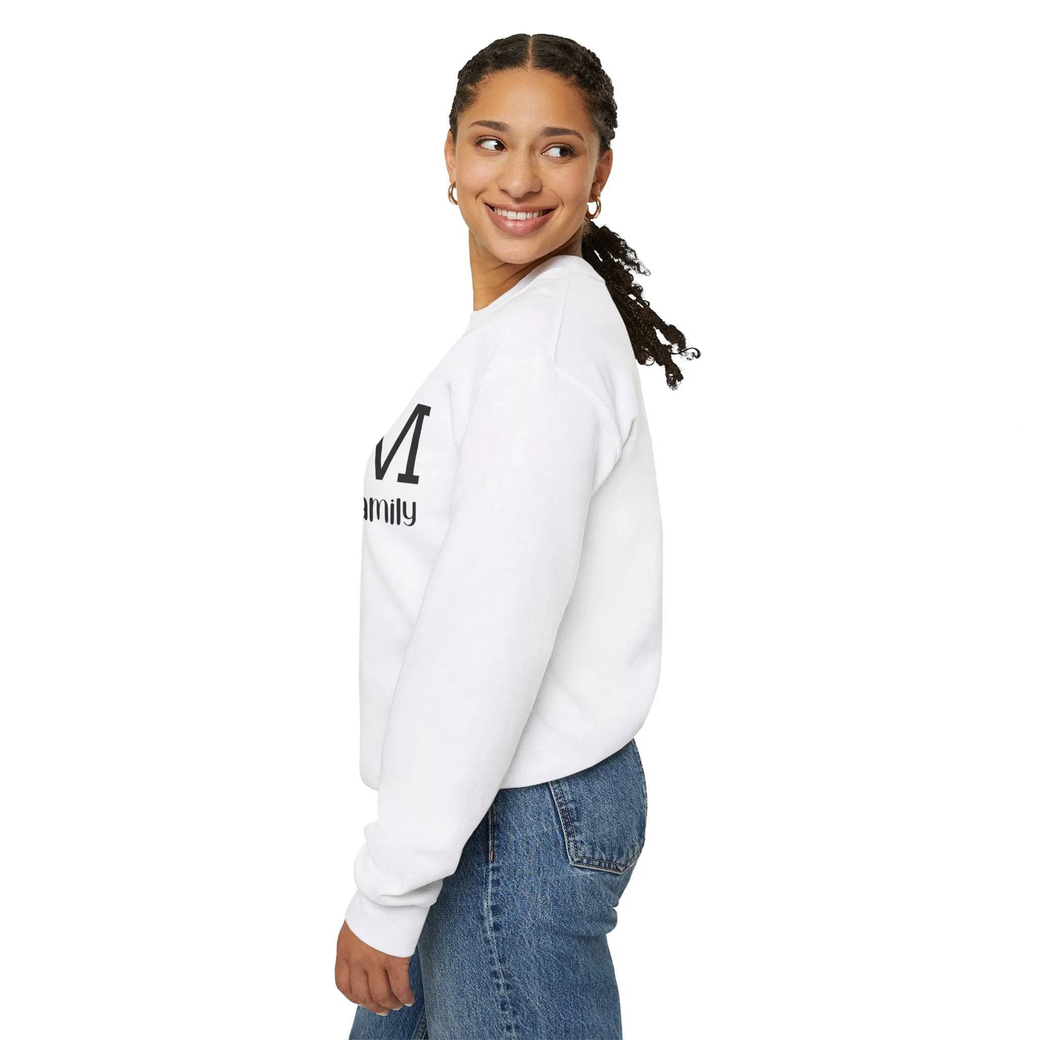 Mom The Heart of The Family Unisex Heavy Blend™ Crewneck Sweatshirt