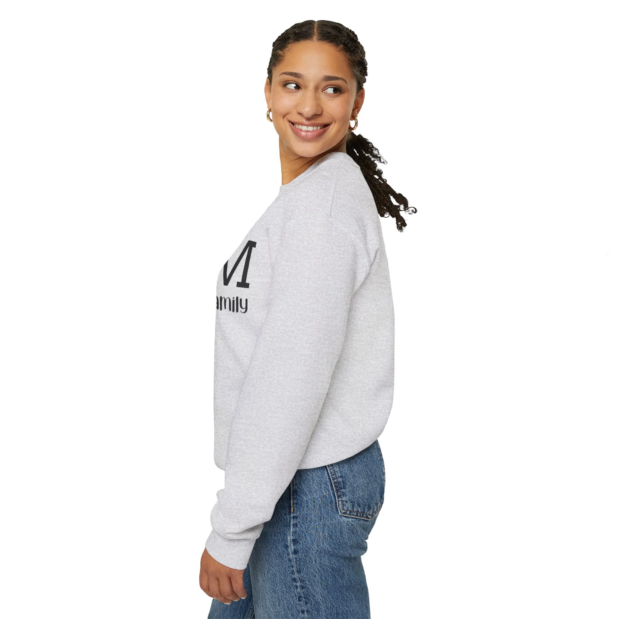 Mom The Heart of The Family Unisex Heavy Blend™ Crewneck Sweatshirt