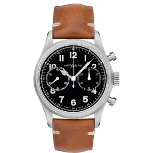 Montblanc Clock 1858 Chronograph Automatic 42mm Black Automatic Steel 117836