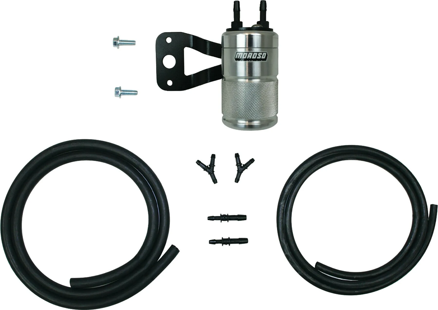 Moroso 85722 Air/Oil Separator for M8 Touring Models with Stock and SE Air Cleaner - Polished
