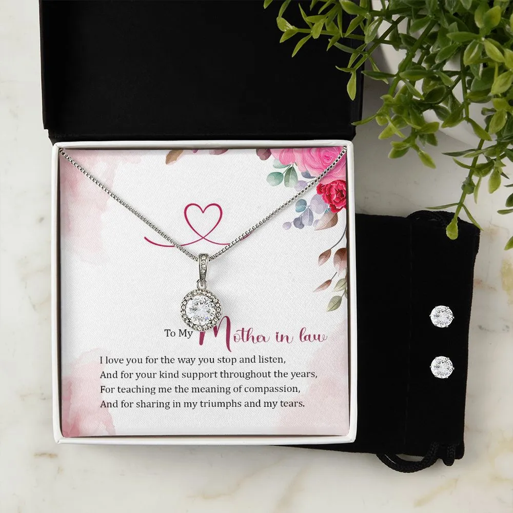 Mother in Law Solitaire Jewelry Set-Your kind support