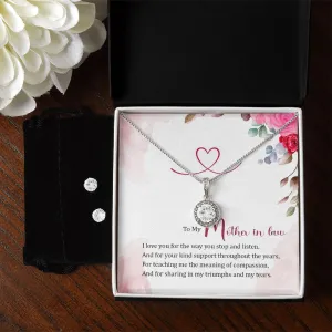 Mother in Law Solitaire Jewelry Set-Your kind support