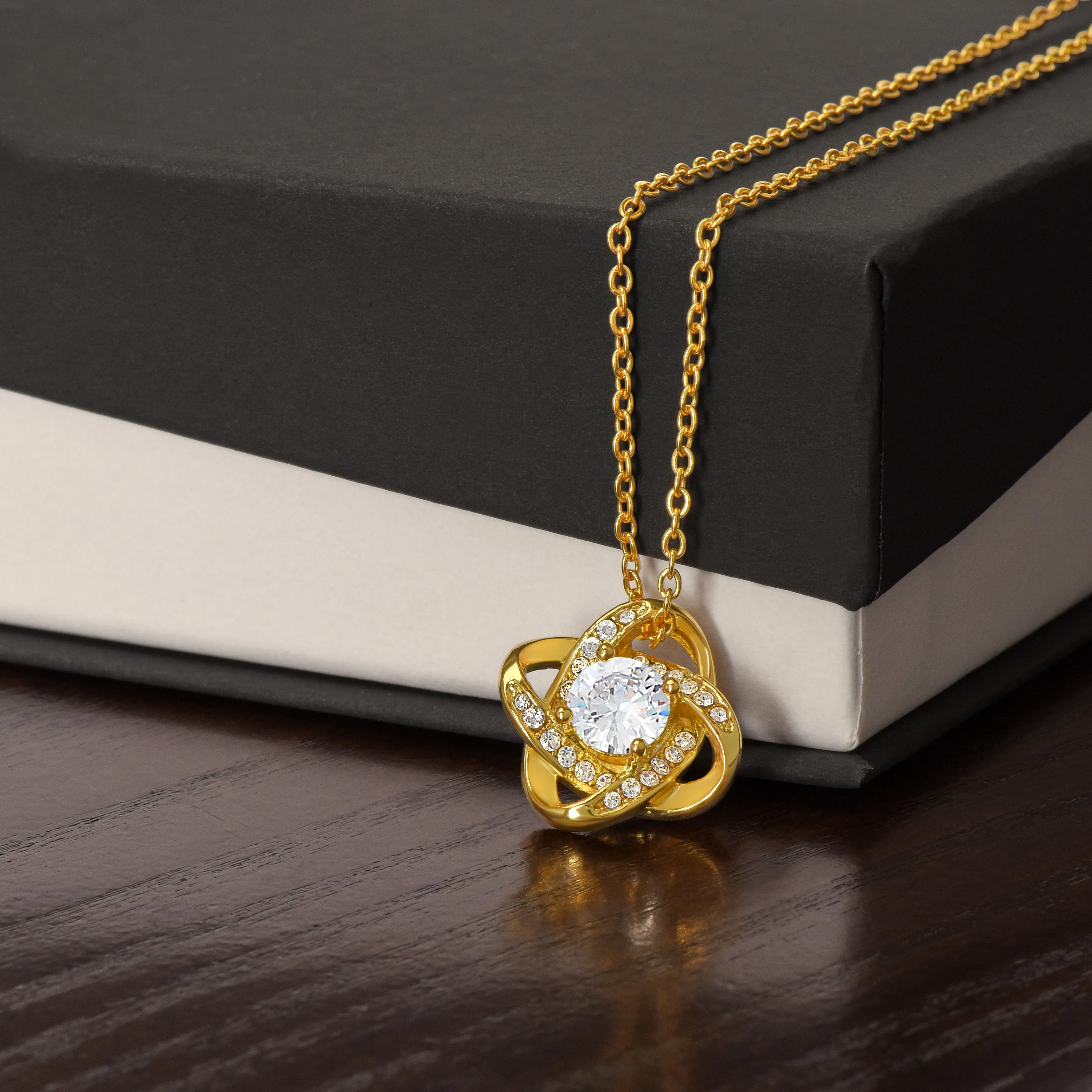 Mother to Daughter Gift Necklace, With Message Card, Hand Made Gold Jewelry For Daughters Birthday Gift