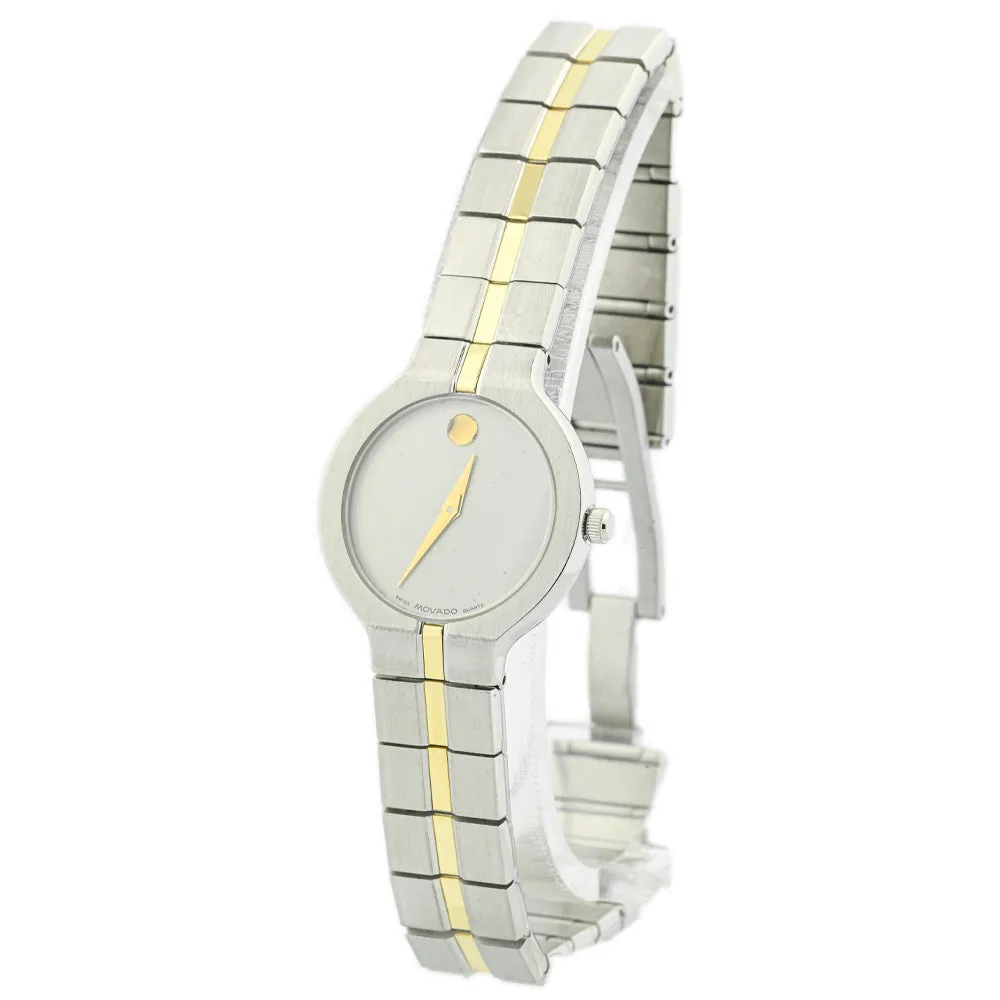 Movado Ladies Bold Two-Tone Gold Plated Stainless Steel 24mm Watch
