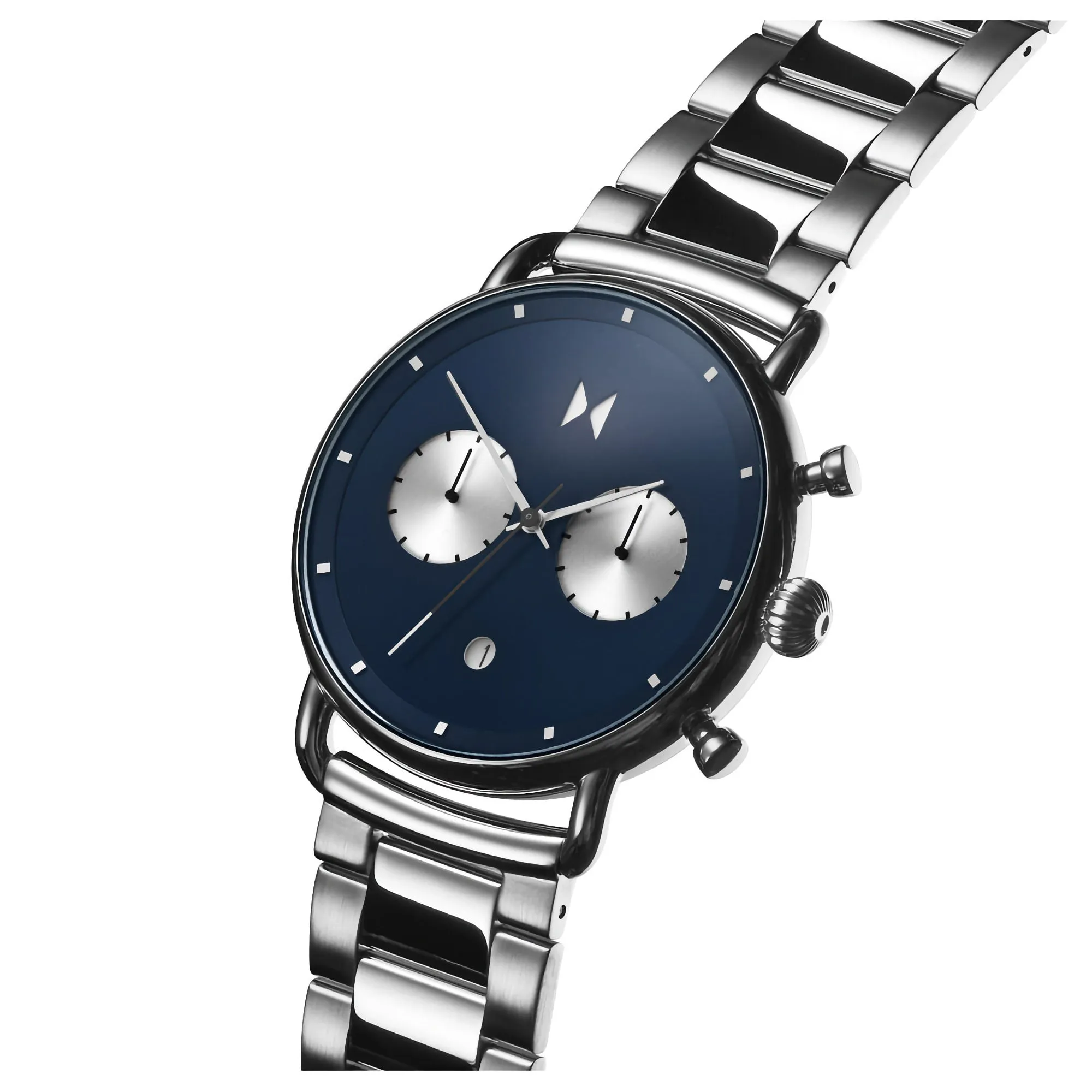 MVMT Blacktop Blue Dial Stainless Steel Bracelet Men's Watch