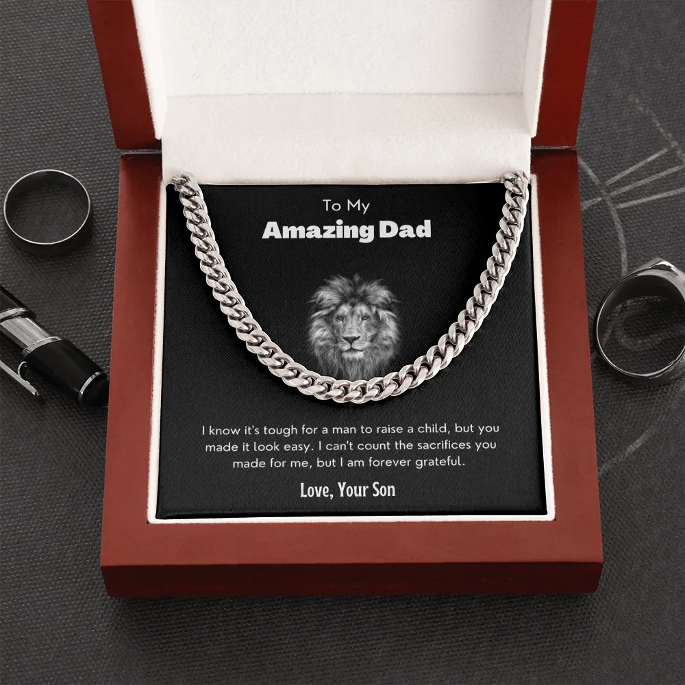 My amazing dad - cuban link